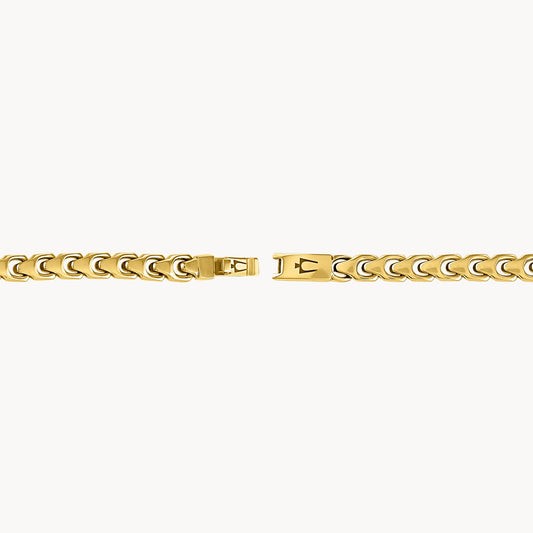 Bulova Link™ Bracelet Stainless Steel Gold Tone 6Mm 8In (Bvb1081-Gstna8)
