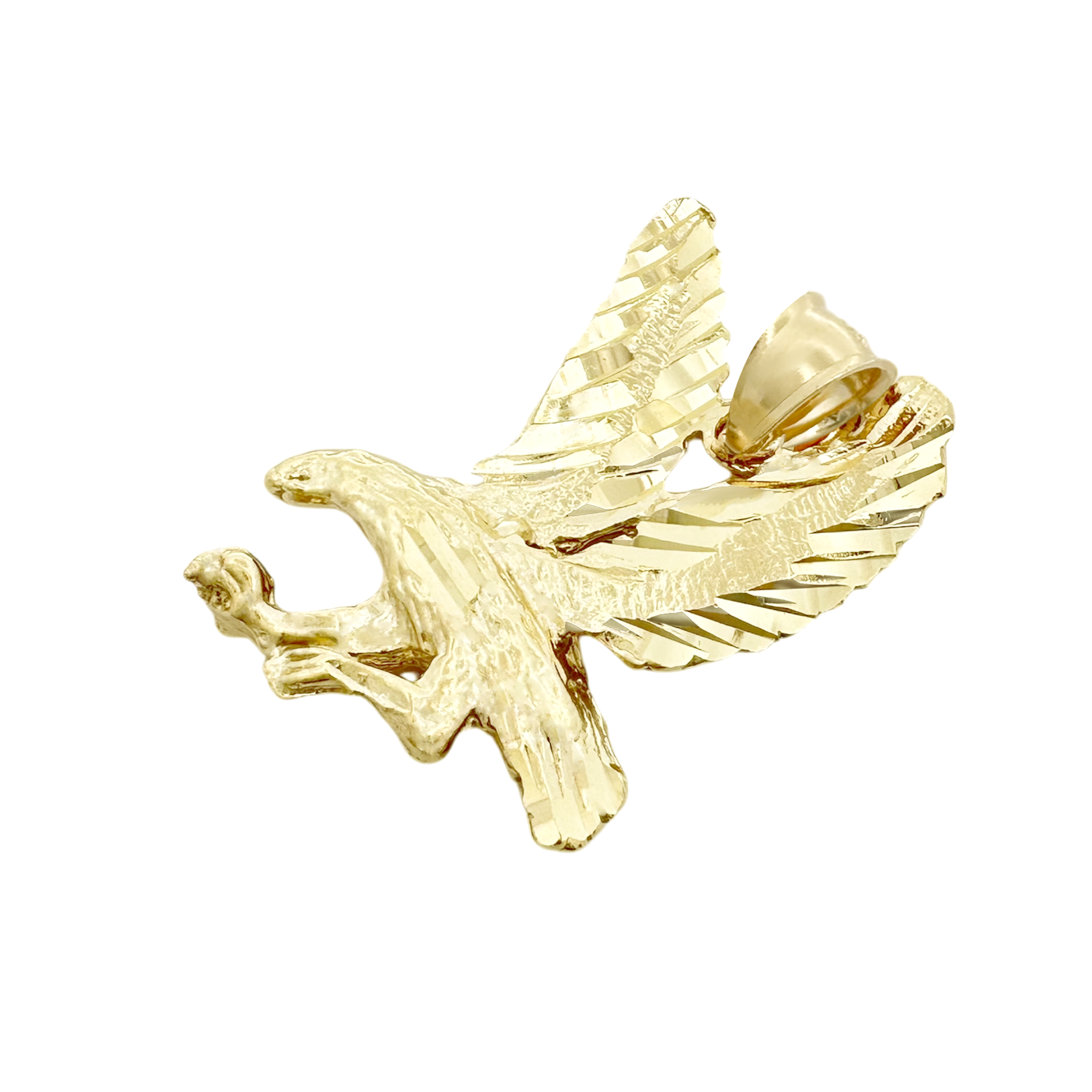 10K Yellow Gold Eagle Pendant 2.5Dwt