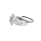 14K White Gold Diamond Wedding Set Size 5.25 3.9Dwt