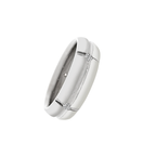 14K White Gold Moiss Wedding Band Mens Ring Size 9.5 6.2Dwt