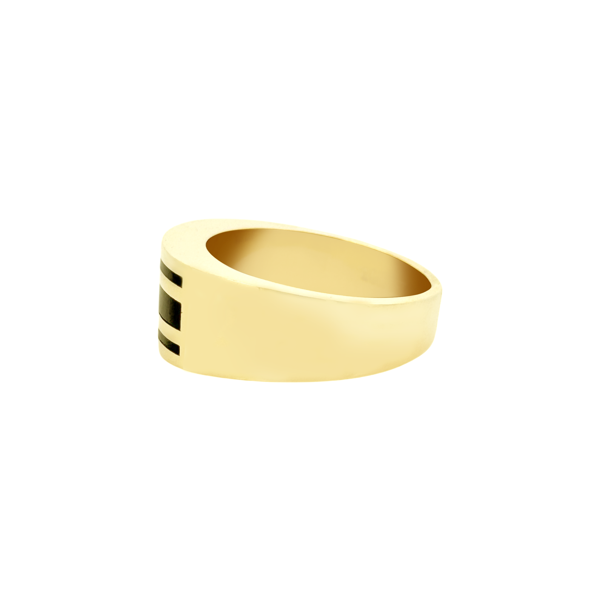10K Yellow Gold Fashion Band Ring Mens Size 12 5.0Dwt