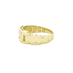 10K Yellow Gold Cz Fashion Ring Mens Size 10.5 2.4Dwt