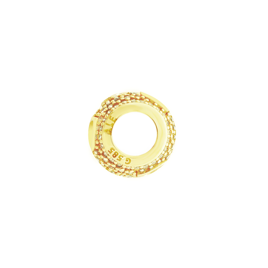 10K Yellow Gold Cz Clasp Monaco Style Link Chain 7Mm 16In 11.2Dwt
