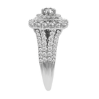 10K White Gold Diamond Engagement Ring Size 8.75 2.8Dwt