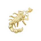 10K Yellow Gold Large Scorpion Pendant 13.7Dwt
