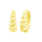 10K Yellow Gold Hollow Hoop Earrings 3.7Dwt
