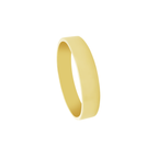 14K Yellow Gold Plain Wedding Band Mens Ring Size 12 3.0Dwt