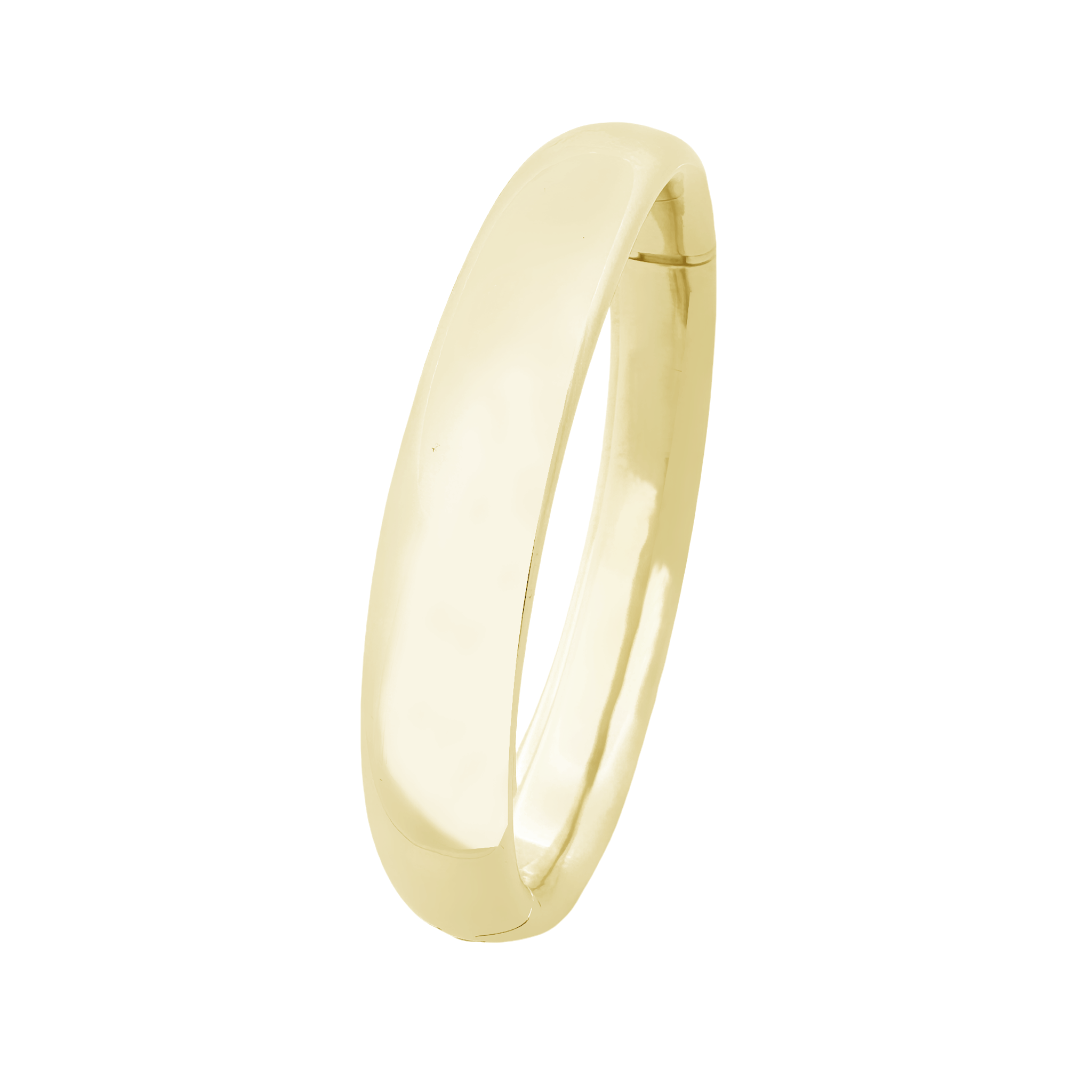 18K Yellow Gold Solid Hinged Bangle 22.0Dwt