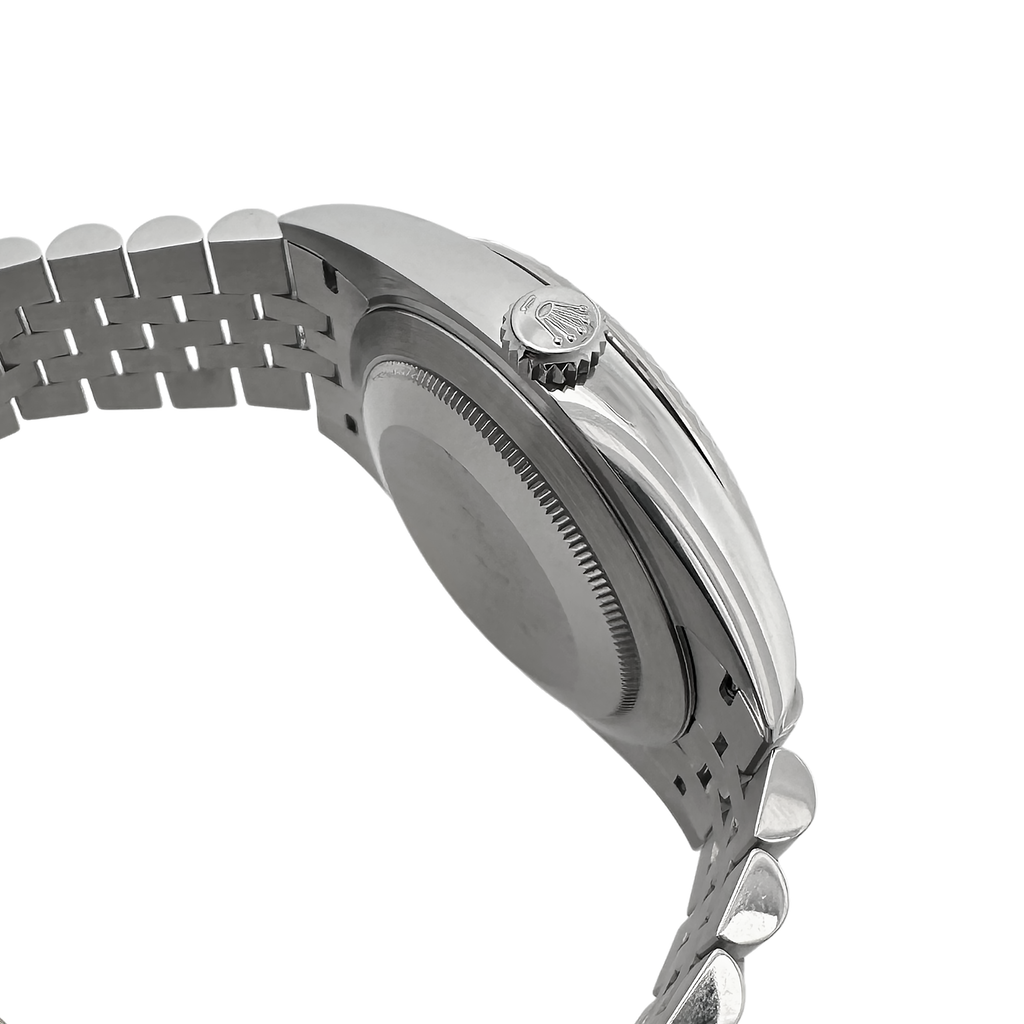 Pre-Owned 2024 Rolex Datejust Fluted Bezel Blue Index Oyster steel Jubilee Bracelet - 126334