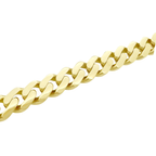 10K Yellow Gold Cz Royal Monaco Link Bracelet 11Mm 8In 9.7Dwt