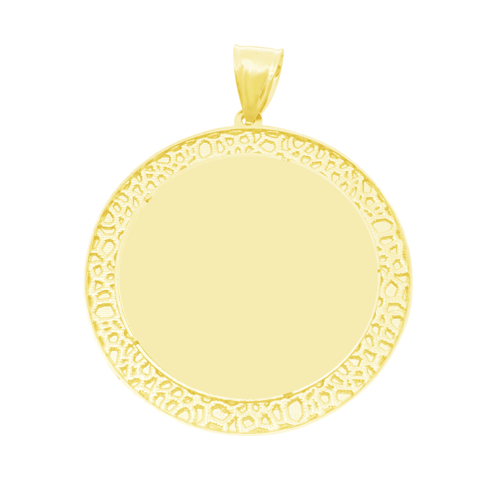 10K Yellow Gold Free Form Style Mirror Charm 11.5Dwt
