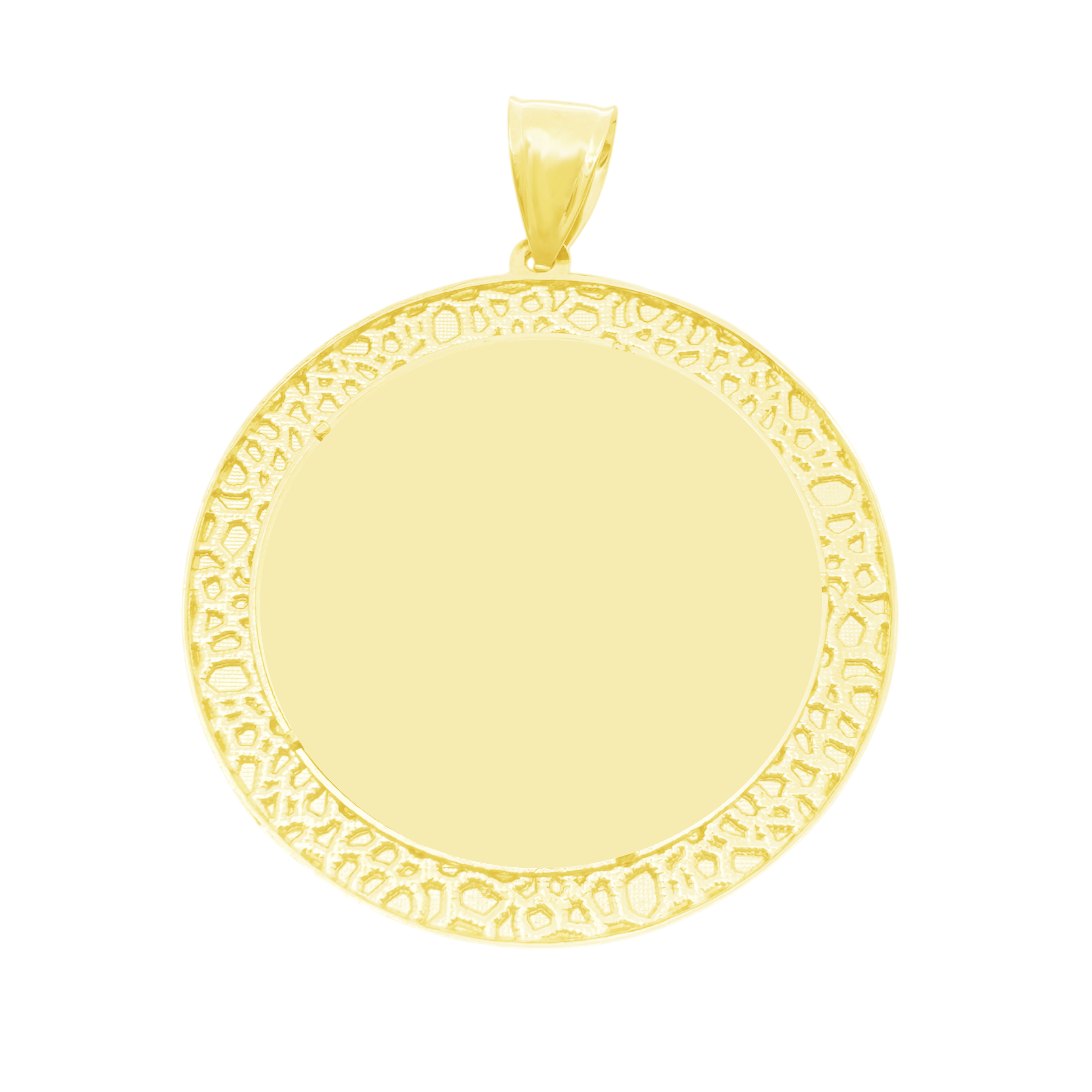 10K Yellow Gold Free Form Style Mirror Charm 11.5Dwt