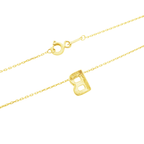 14K Yellow Gold Letter "B" Necklace 0.9Dwt