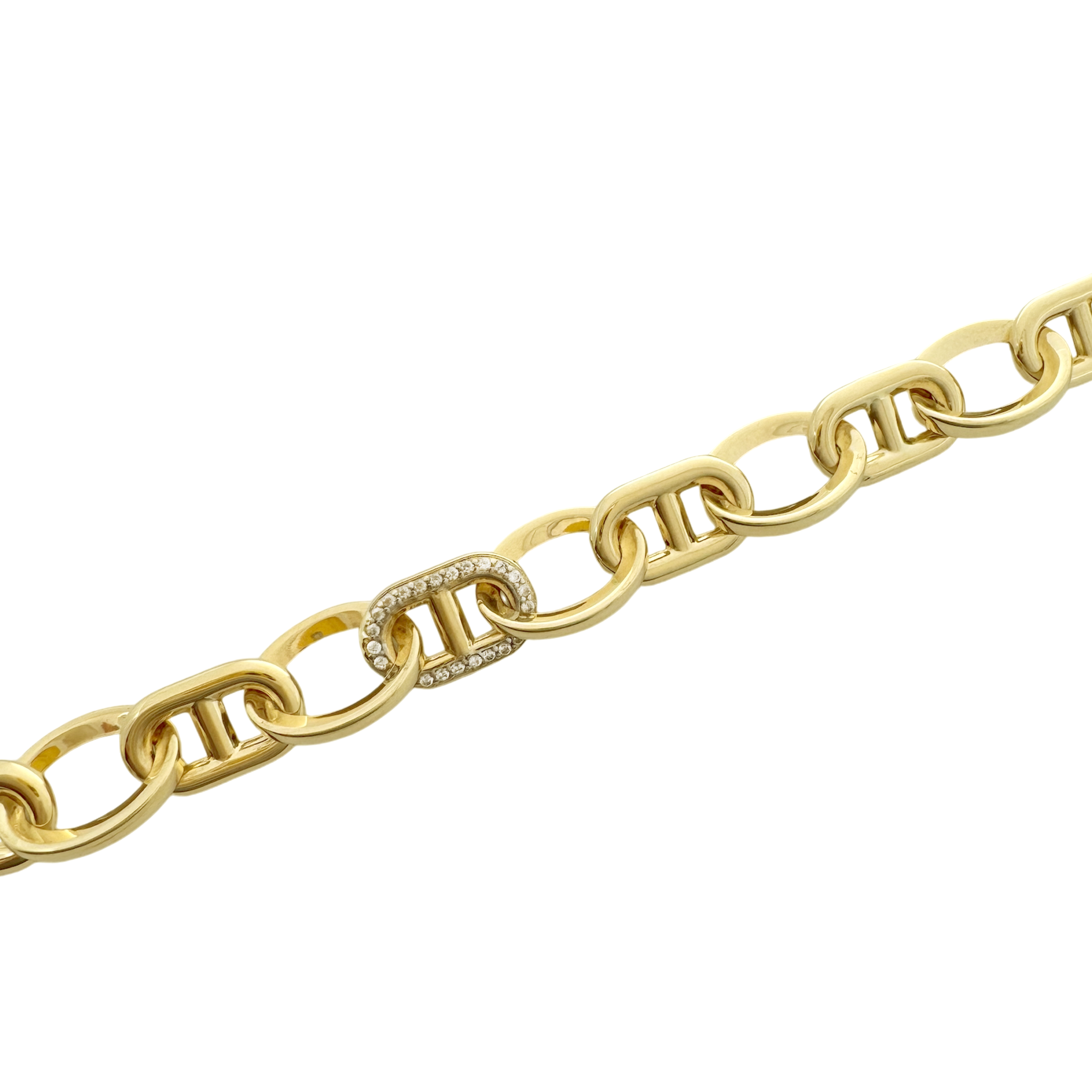 14K Yellow Gold Ladies Fancy Link Bracelet 7.5In 8.5Dwt