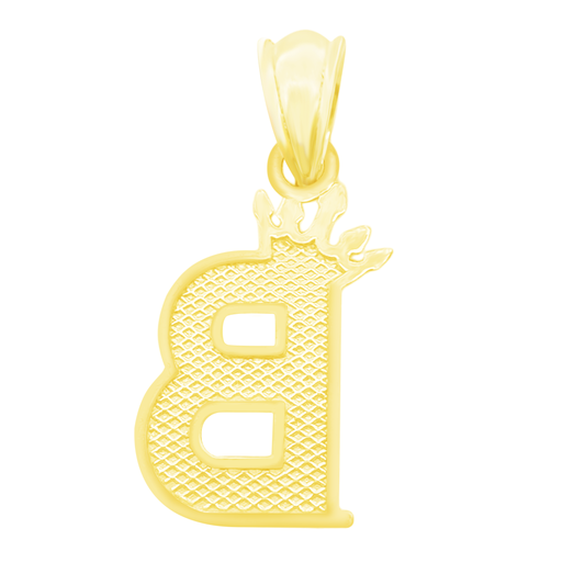 10K Yellow Gold Letter "B" Pendant 0.4Dwt