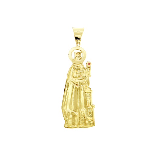 10K Yellow Gold Santa Barbara Pendant 11.8Dwt