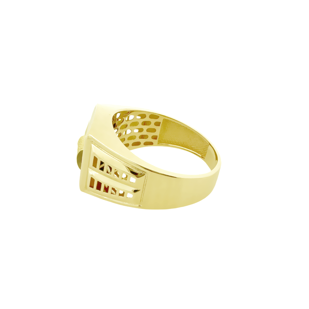 10K Two Tone Mens Eagle Ring Size 13 3.0Dwt