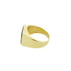 10K Two Tone Mens Eagle Ring Size 13 4.8Dwt