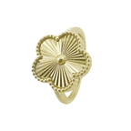 10K Yellow Gold Flower Ring Size 7 1.8Dwt