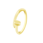 10K Yellow Gold Nail Style Hoop Earrings 2.0Dwt