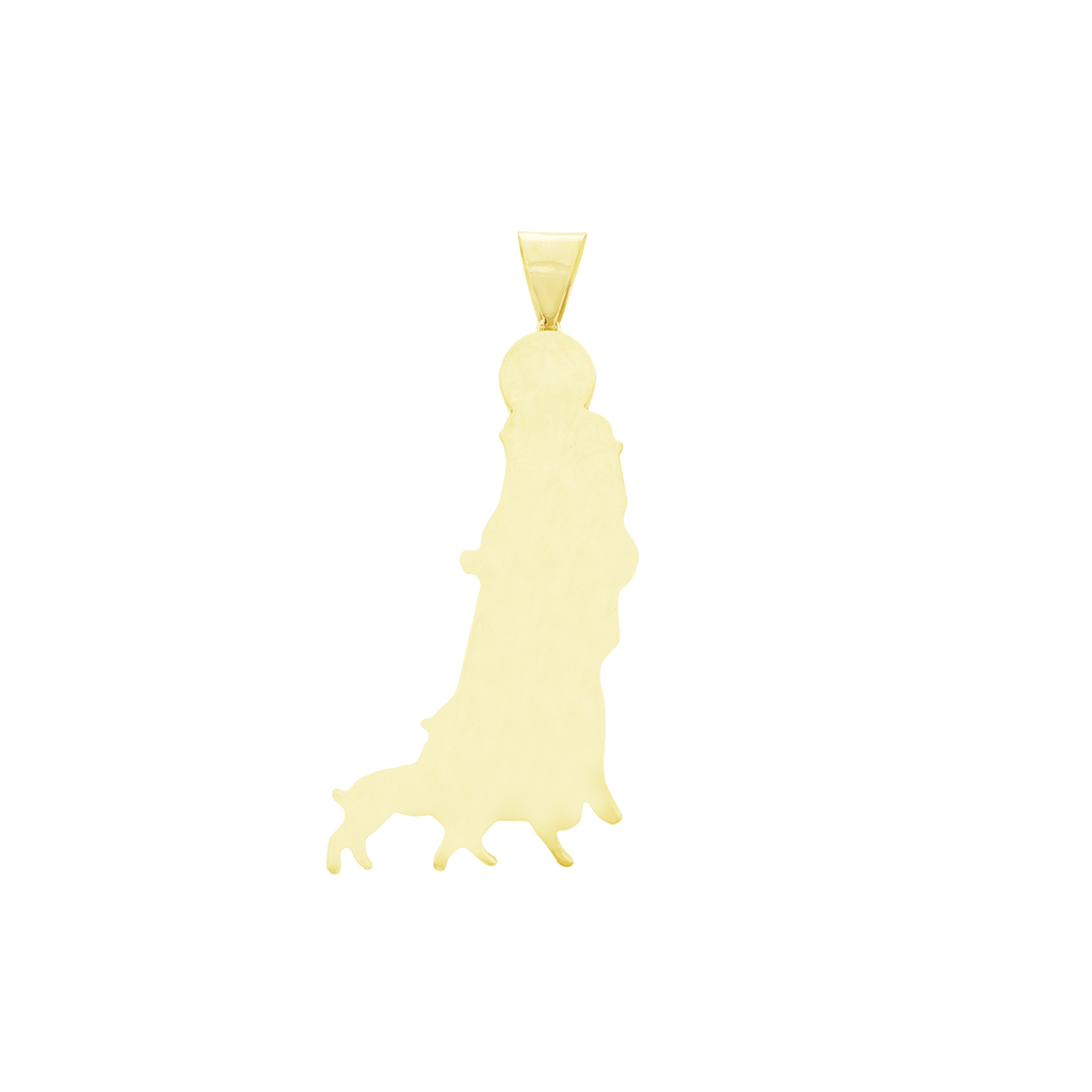 10K Yellow Gold San Lazaro Pendant 24.6Dwt