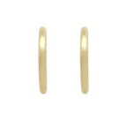 10K Yellow Gold Medium Plain Tube Hoop Earrings 3.2Dwt