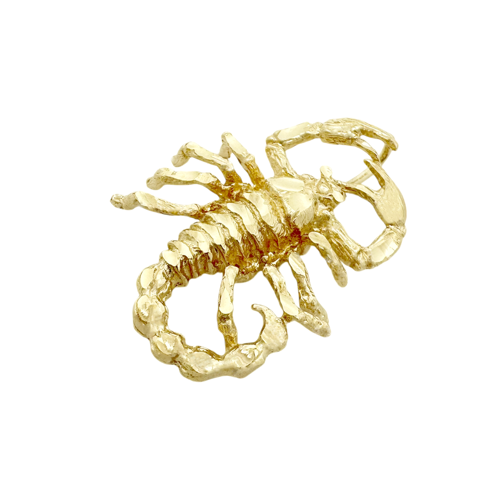 10K Yellow Gold Scorpion Pendant 3.3Dwt