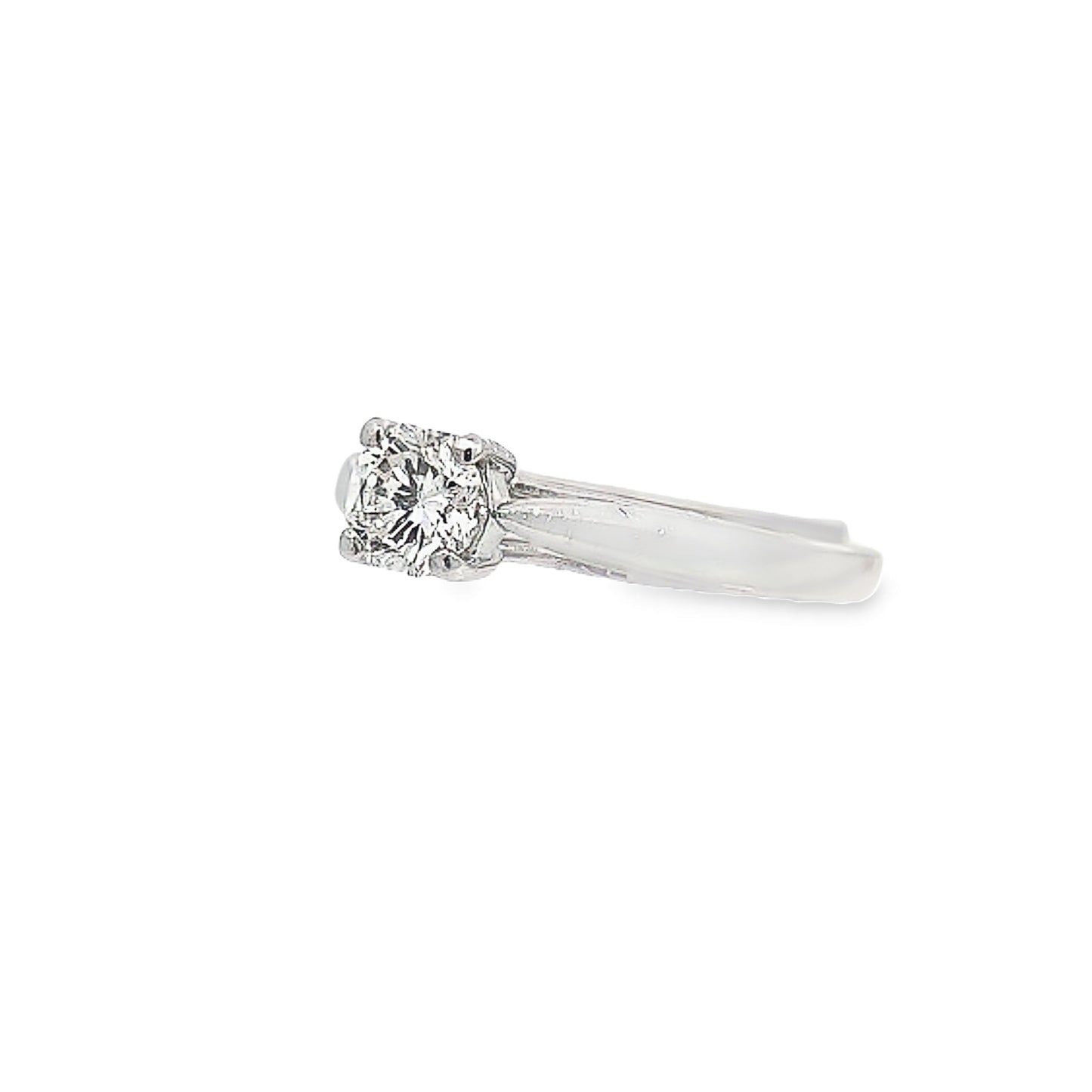 Platinum Solitaire Diamond Engagement Ring Size 7.25 2.6Dwt