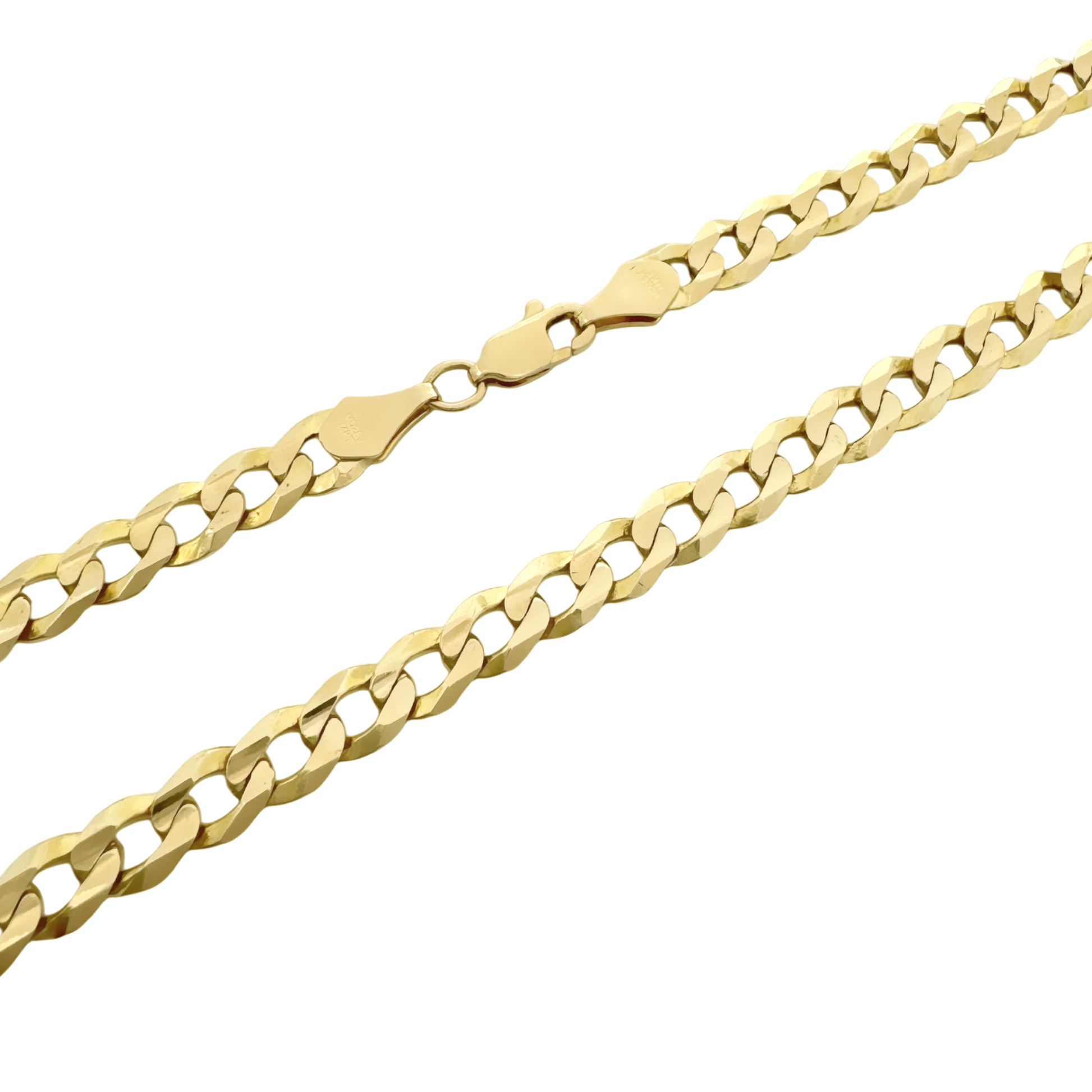 10K Yellow Gold Curb Link Chain 6Mm 24In 19.0Dwt