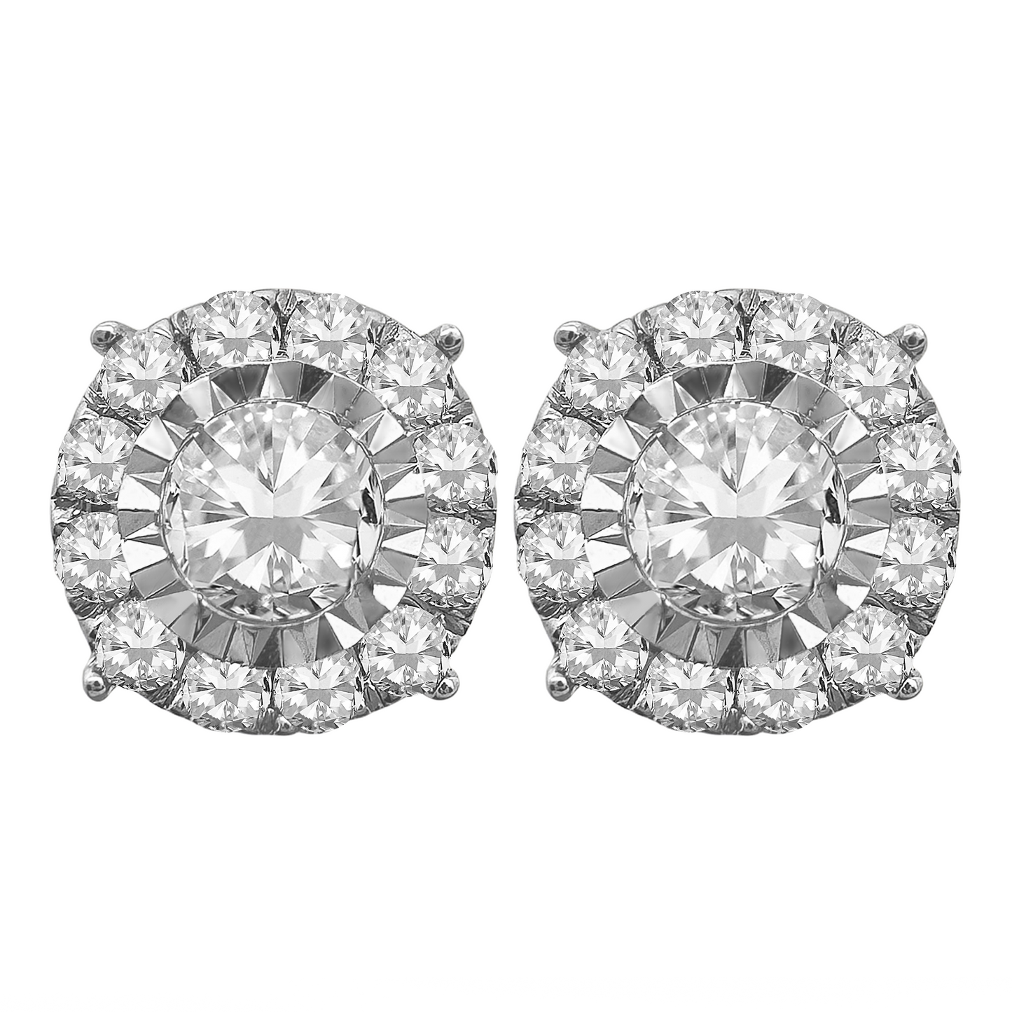 0.52Ctw 14K Yellow Gold Diamond Stud Earrings