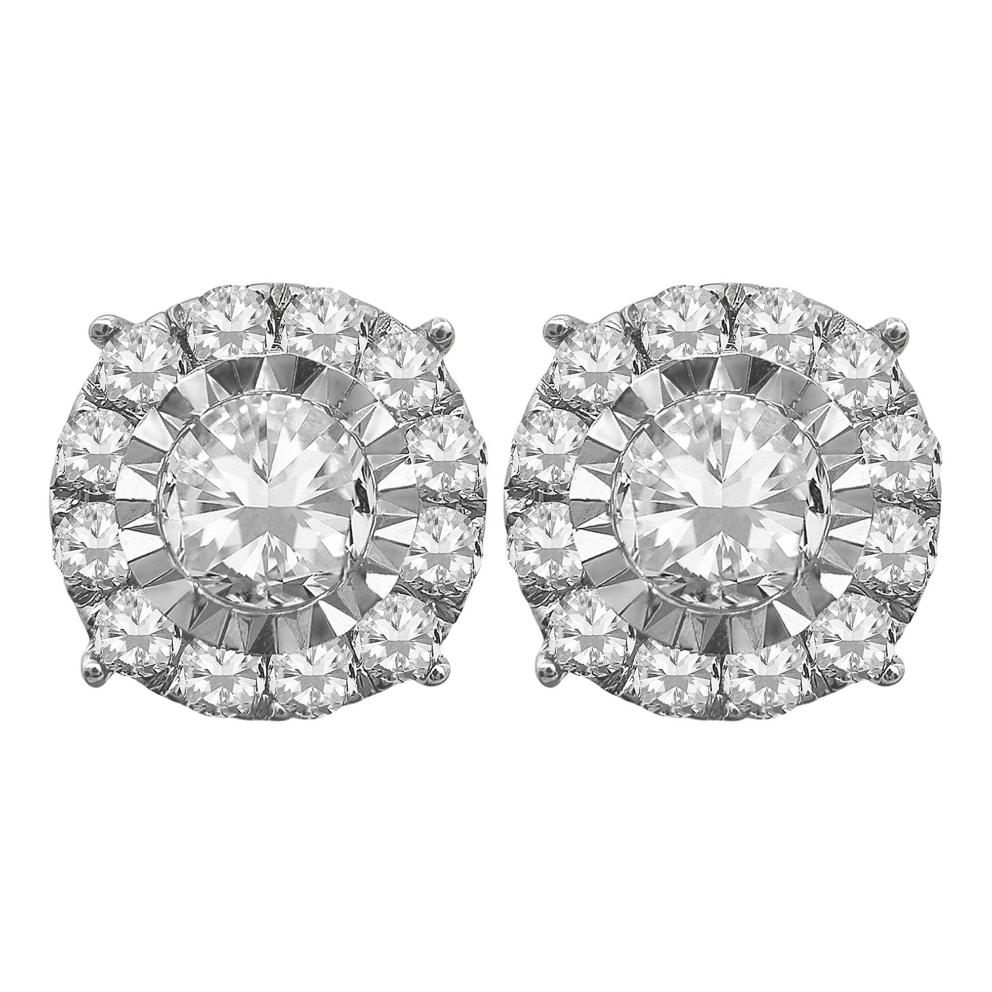 0.52Ctw 14K Yellow Gold Diamond Stud Earrings