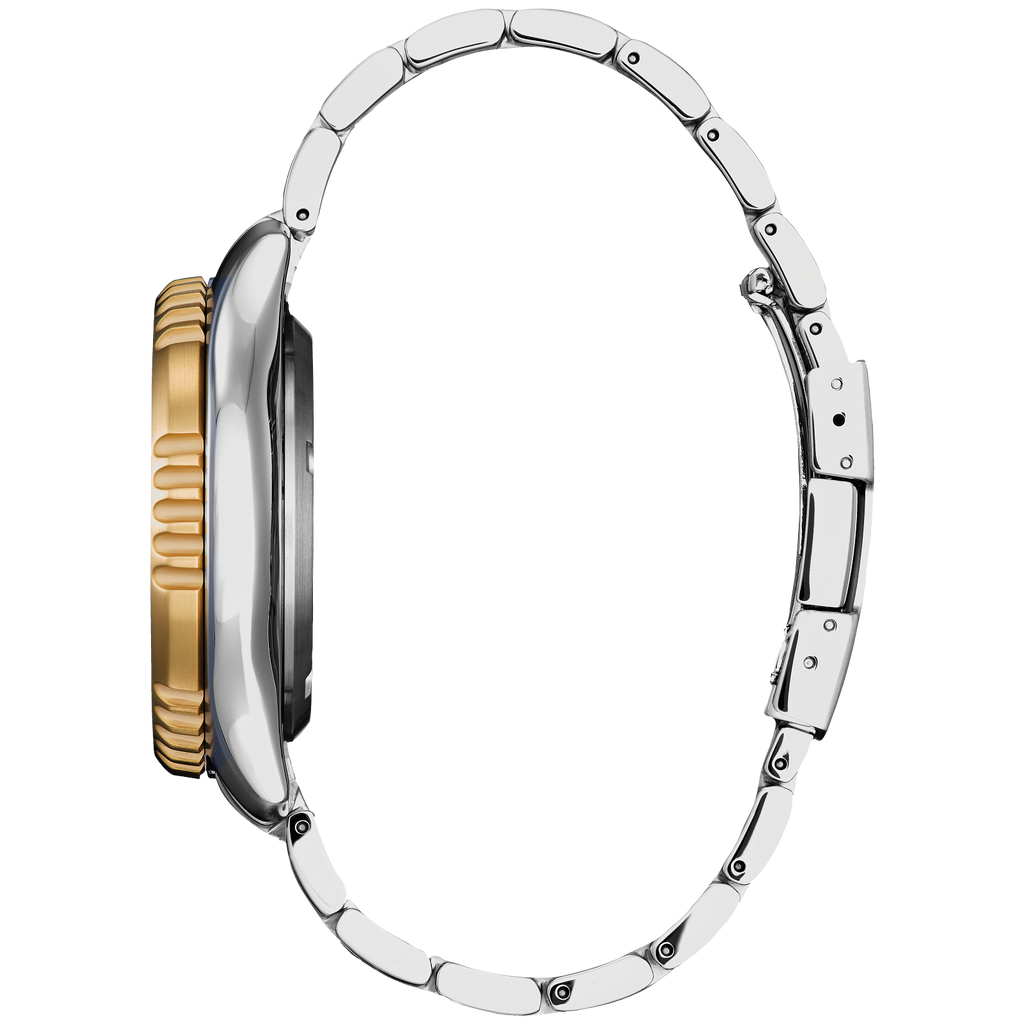 Citizen Promaster Dive Automatic Mens Watch (Ny0154-51L) Blue Dial Two Tone