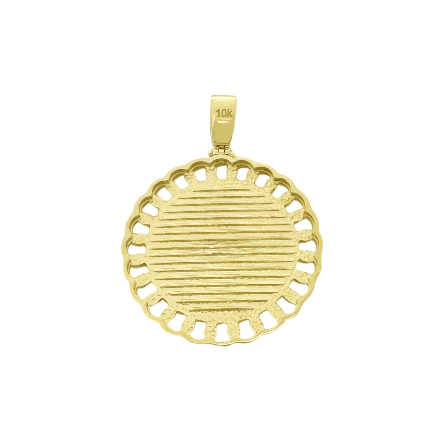 10K Yellow Gold Round Horse Pendant 5.1Dwt