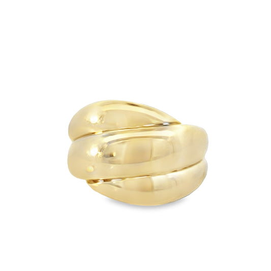 14K Yellow Gold Lds Fashion Ring Size 7 3.0Dwt