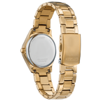 Citizen Crystal Eco Drive Ladies Watch (Fe1147-79P) Gold Tone