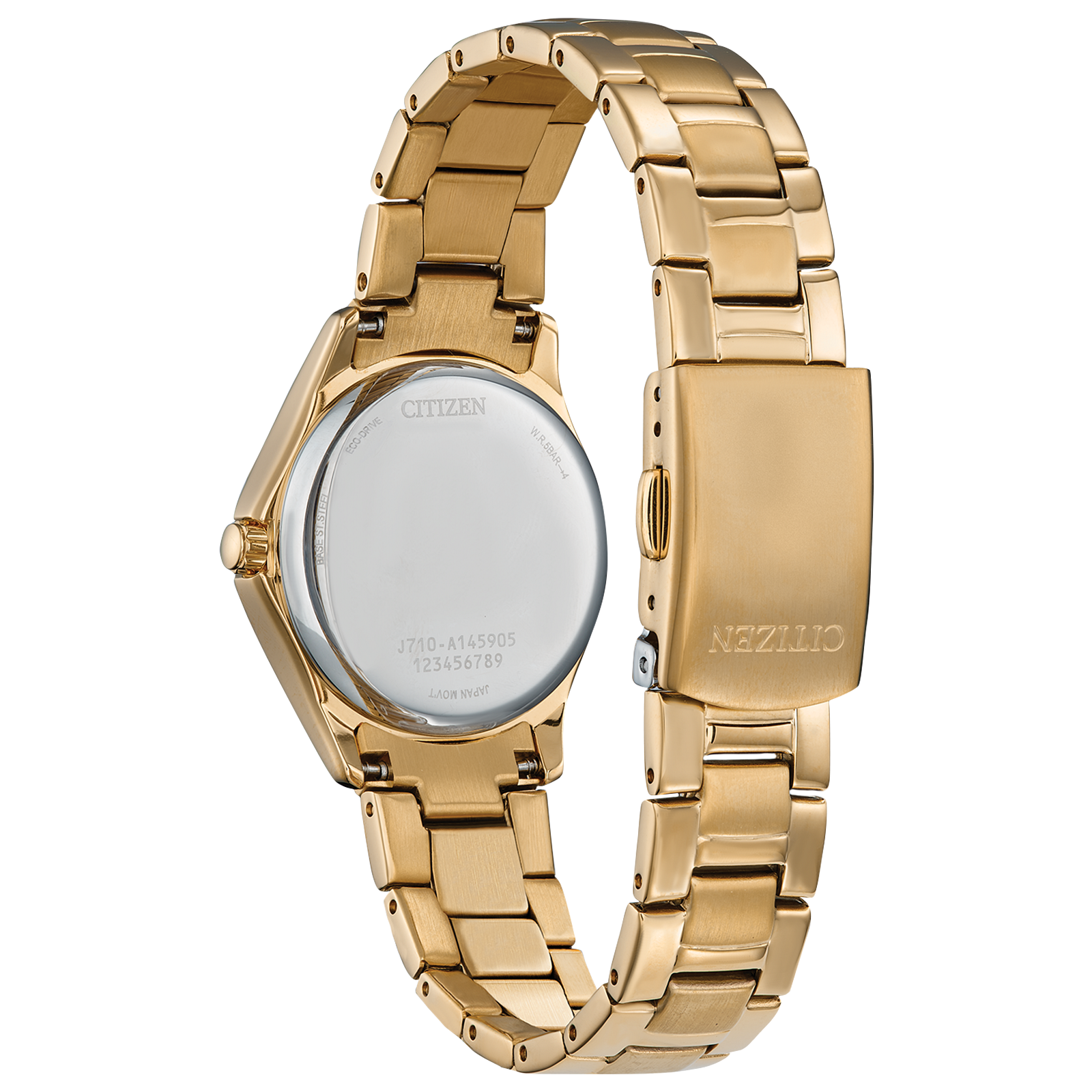 Citizen Crystal Eco Drive Ladies Watch (Fe1147-79P) Gold Tone