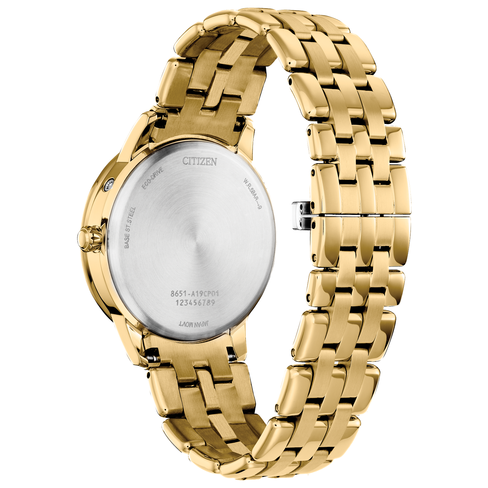 Citizen Calendrier Eco Drive Ladies Watch (Fd0002-57D) Gold Tone Mother Of Pearl Dial