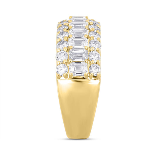2.50Ctw 14K Yellow Gold Lab Grown Diamond Fashion Ring Size
