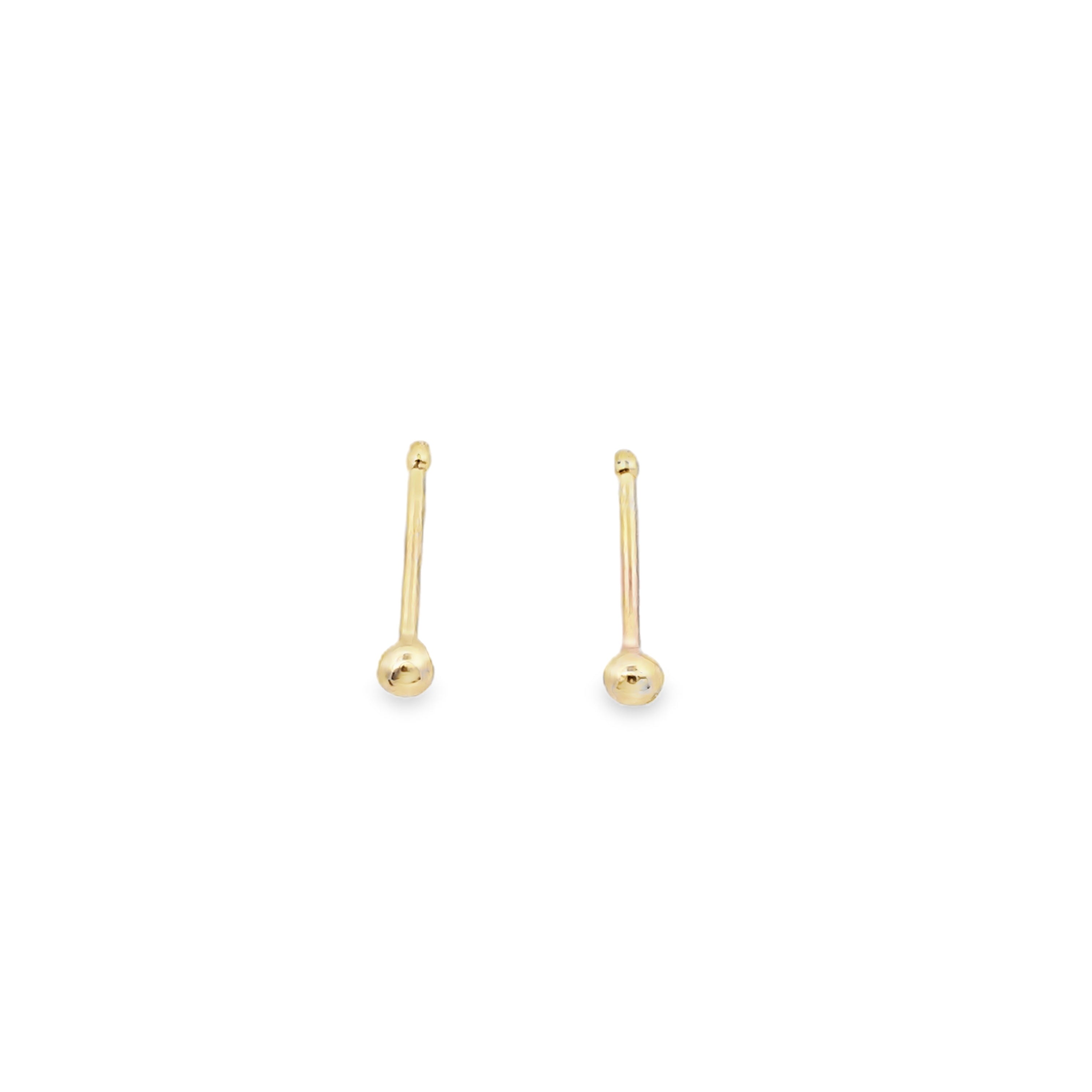 14K Yellow Gold  Stud Nose Ring