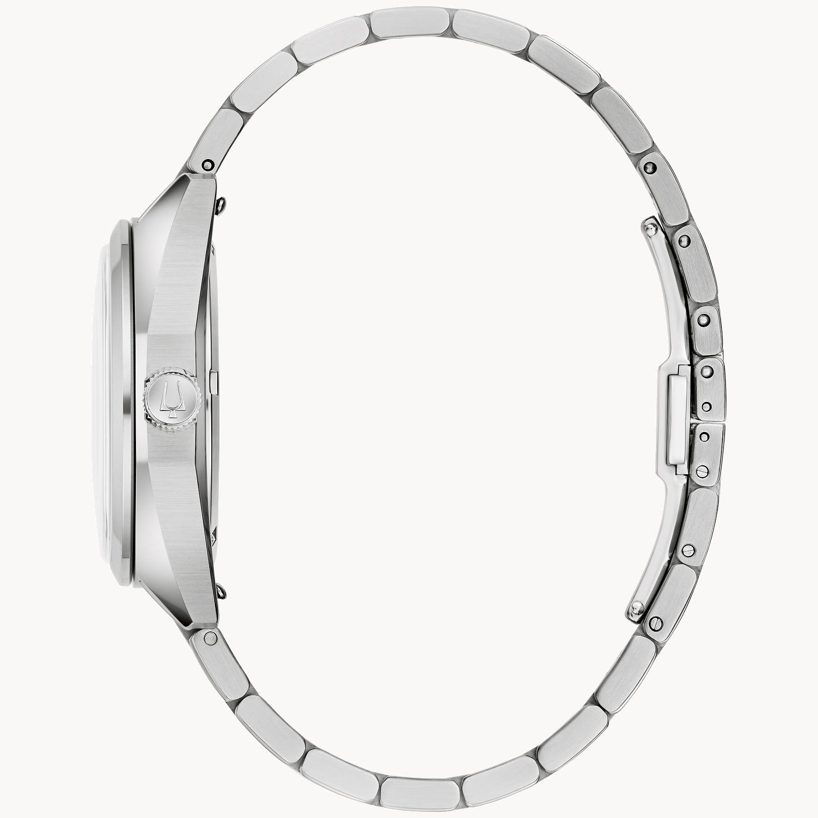 Bulova Jet Star Watch (96B401) Stainless Steel, Burgundy Dial