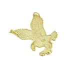 10K Yellow Gold Large Eagle Pendant 18.4Dwt