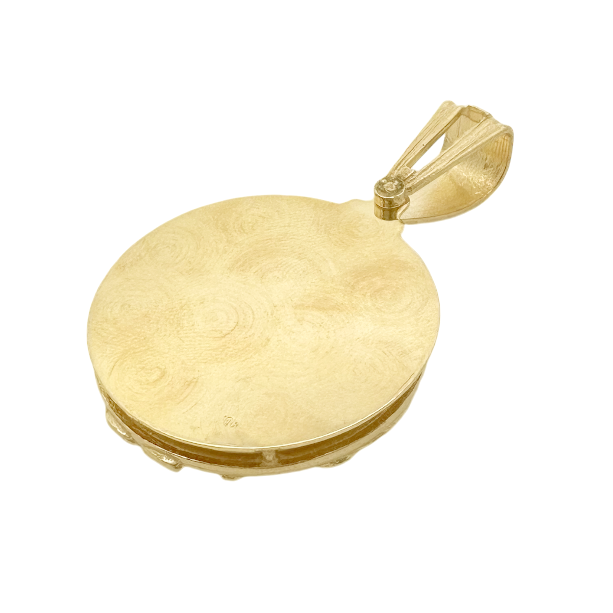 10K Yellow Gold 3D San Lazaro Pendant 8.4Dwt