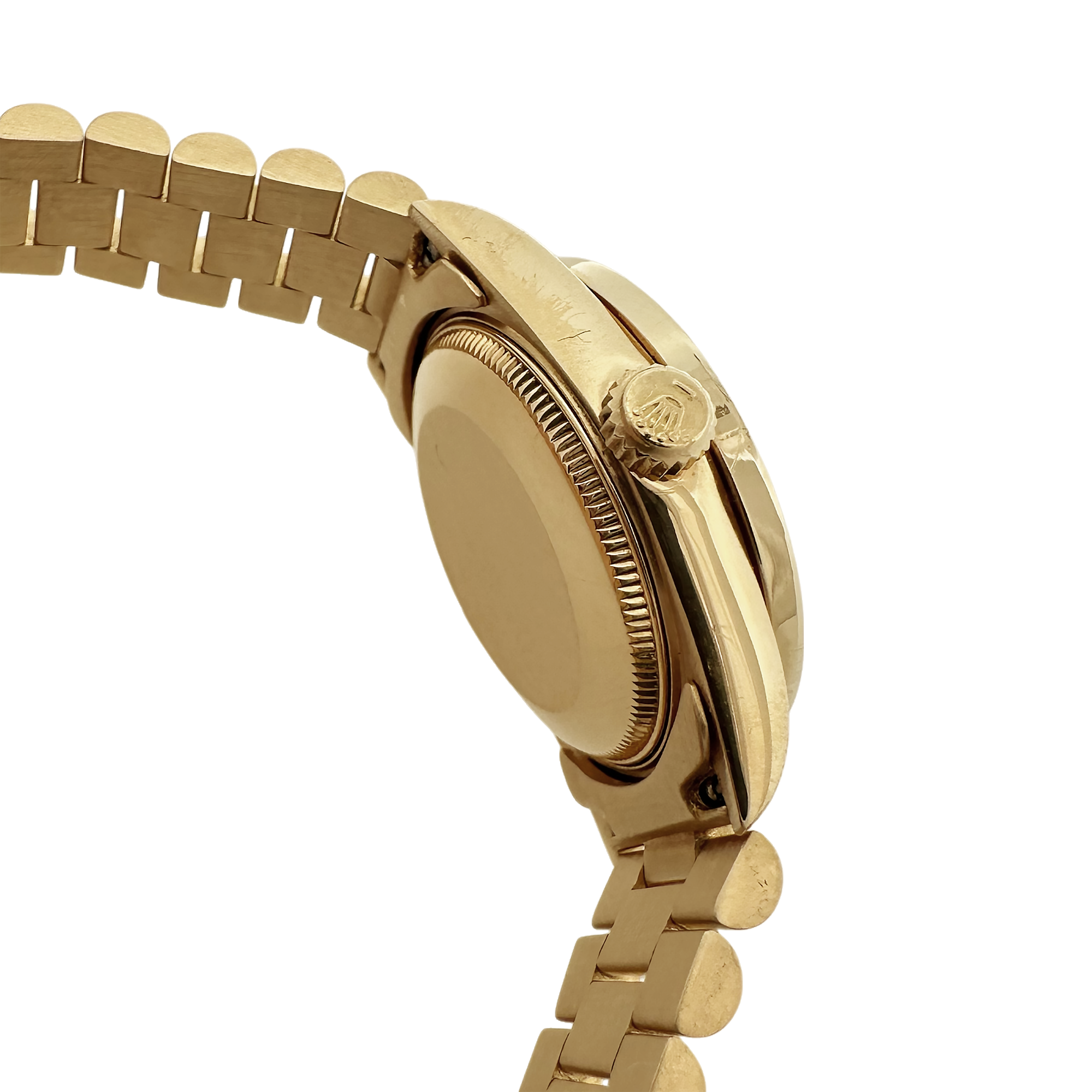 Pre-Owned 1986  Rolex President 31Mm Watch Champagne Diamond Dial & Bezel 18K Yellow Gold  68278