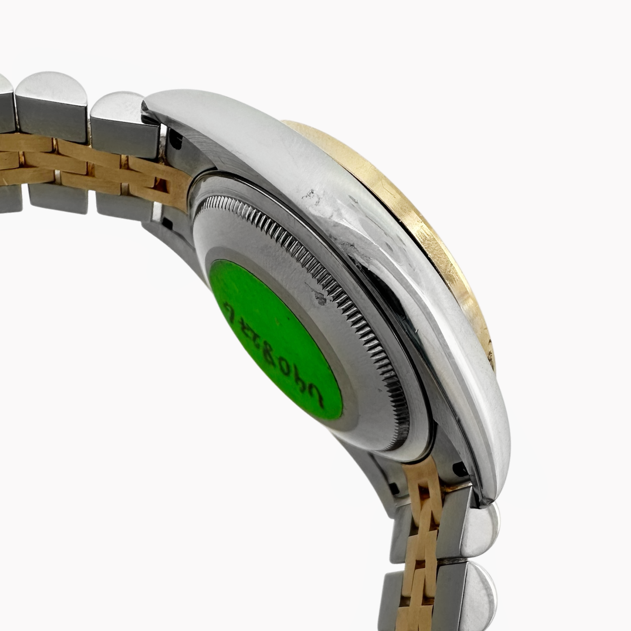 Pre-Owned Scr Rolex Datejust 36Mm Champagne Diamond Dial Watch Two Tone Bracelet Model 116233