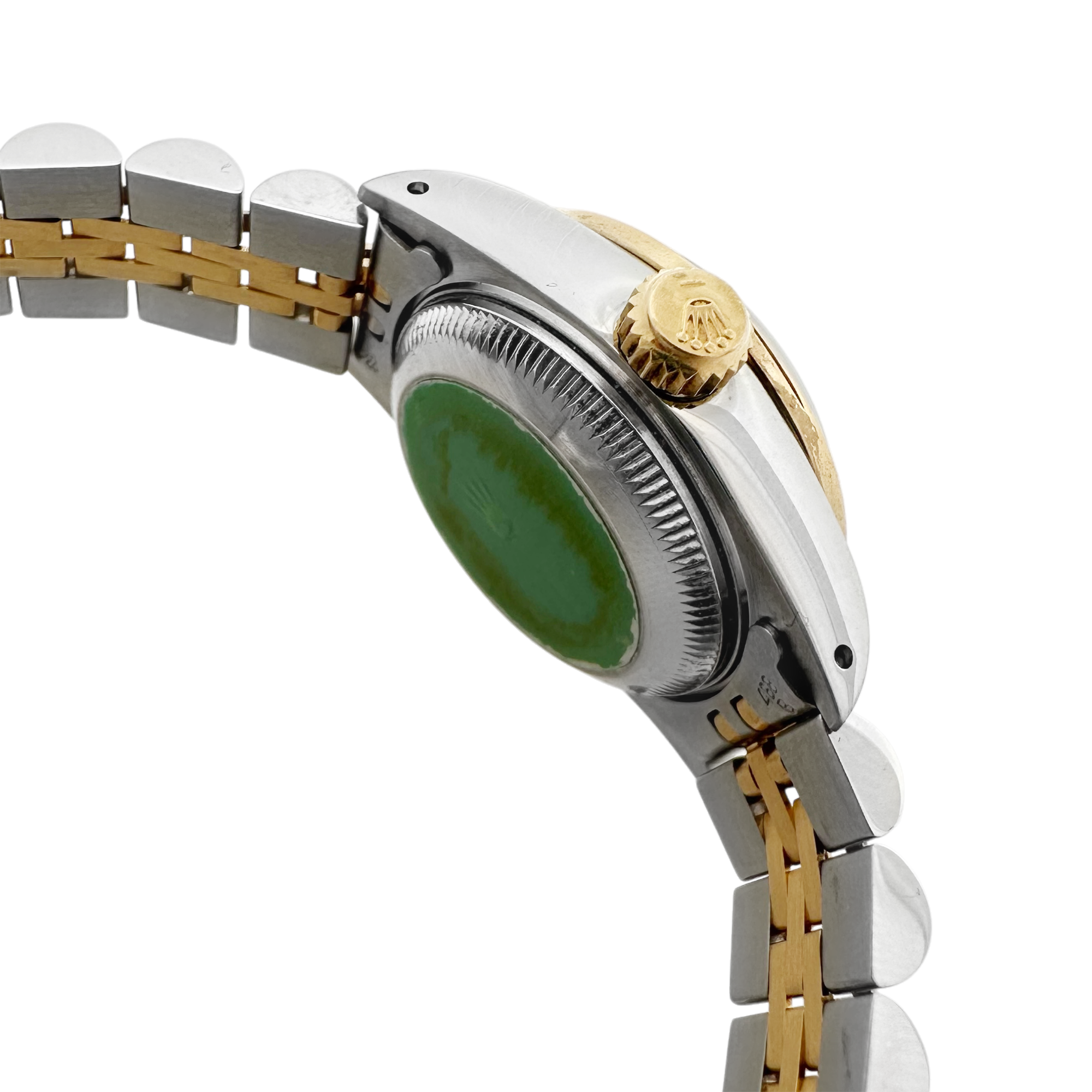 Pre-Owned 1987 Rolex Lds Datejust 26Mm Yellow Gold Steel White Diamond Dial & Diamond Bezel 69173