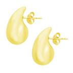 14K Yellow Gold Small Tear Drop Earrings 2.1Dwt