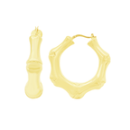 10K Yellow Gold Hollow Hoop Earrings 5.5Dwt