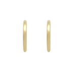10K Yellow Gold Large Plain Tube Hoop Earrings 3.8Dwt