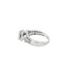 0.50Ct 10K White Gold Diamond Engagement Ring Size 7 2.2Dwt