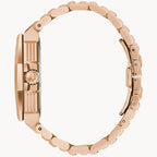 Bulova Mens Precisionist X Diamond Dial Rose Tone Watch  97D129